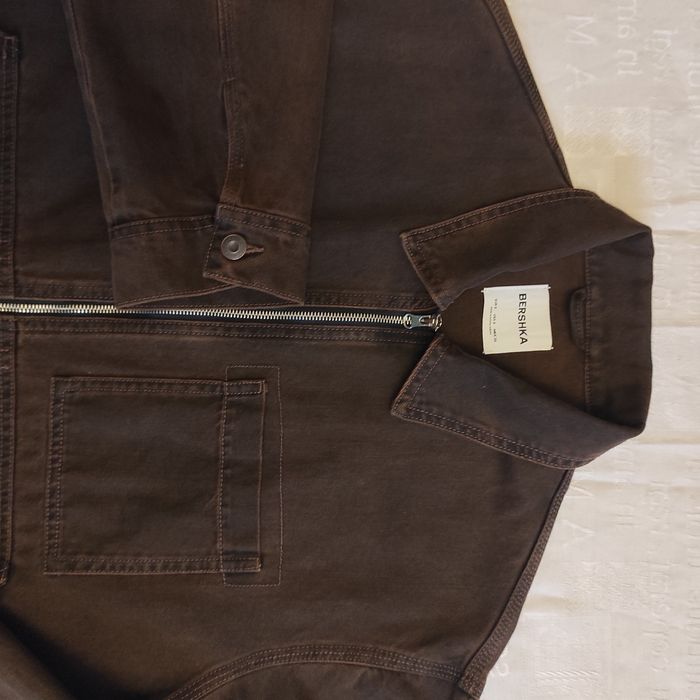 Новая куртка Bershka р. S-M, джинсовая, бомбер, курточка