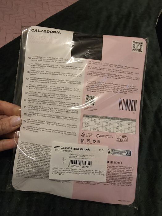 Collants para Grávida com Coração Transparente