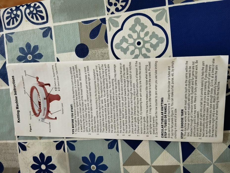 Máquina de tricô Sentro 48 agulhas.