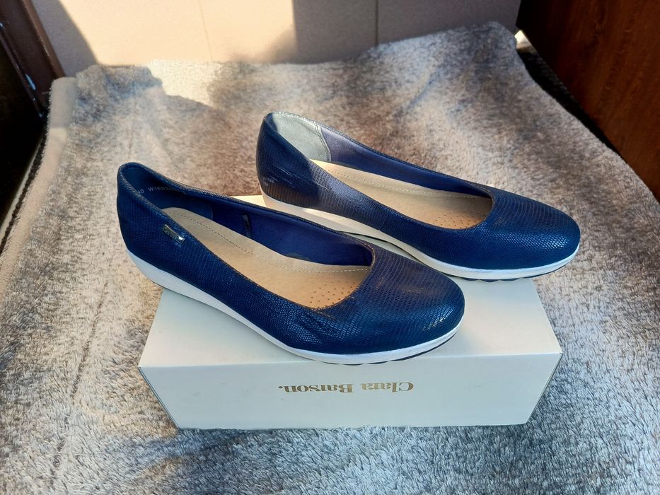 Buty damskie granatowe