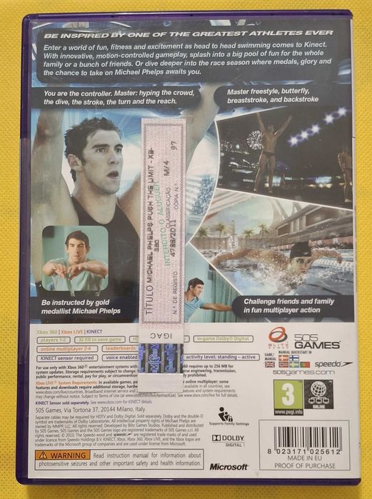 Jogo Xbox 360 - Michael Phelps
