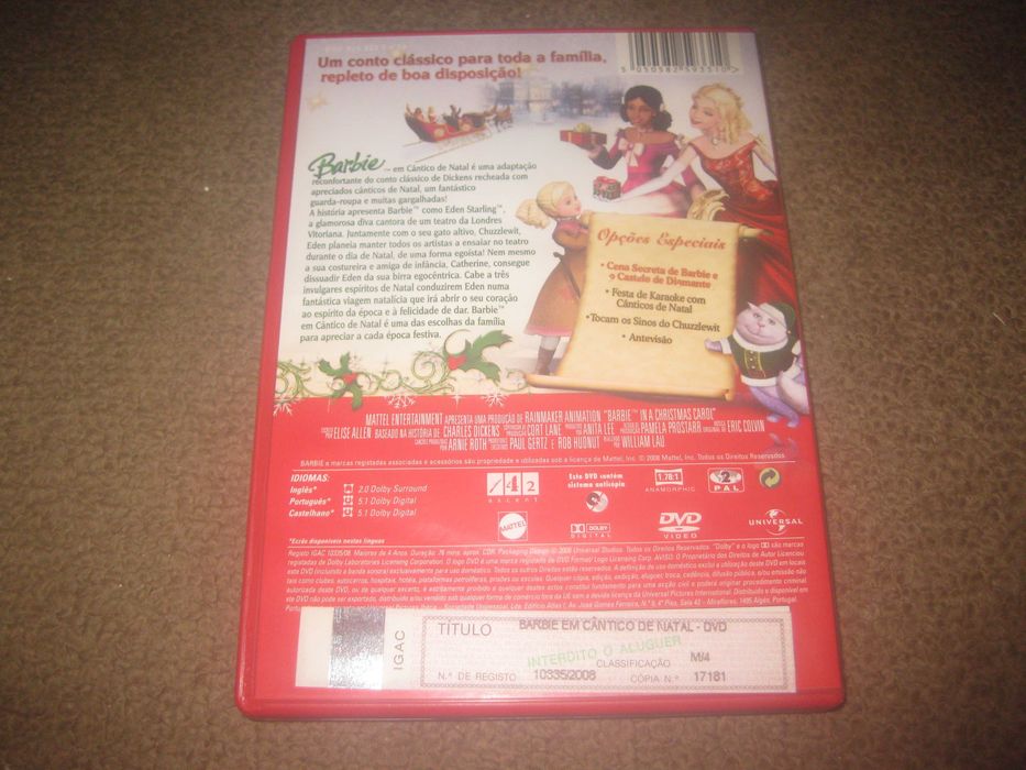 DVD "Barbie em Cântico de Natal"