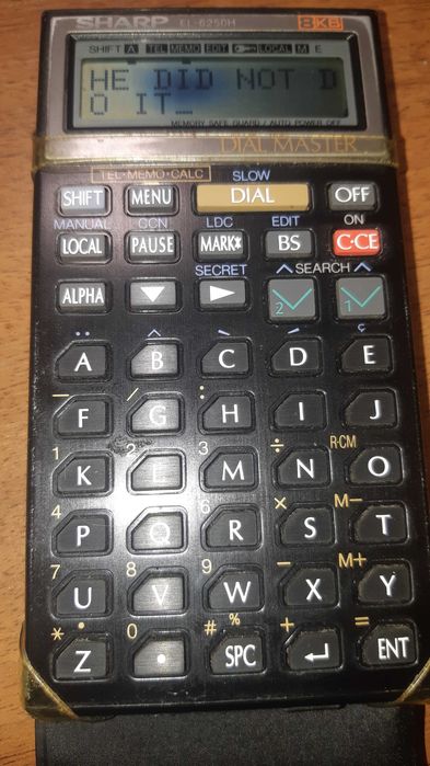 kalkulator-wybierak telefonów SHARP EL-6250H