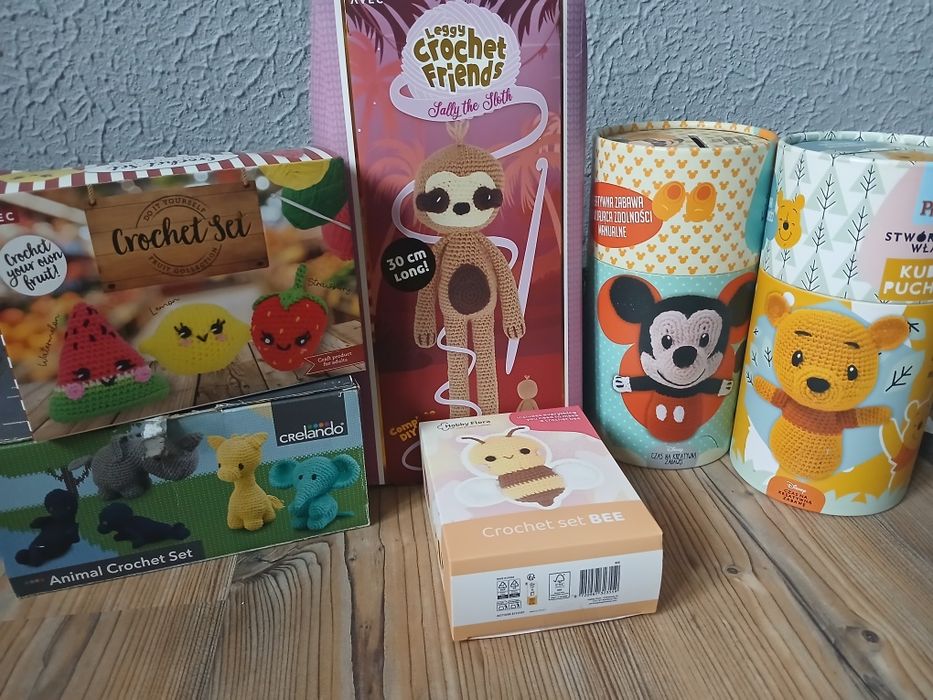 Zwierzęta na szydełku do wykonania DIY