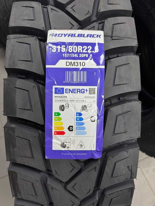 315/80R22.5 Royal Black DM310 opona budowlana napędowa NOWA