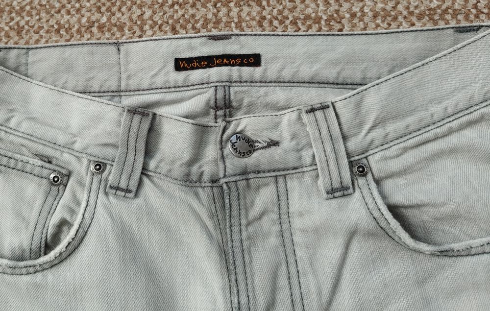 Nudie Jeans Grim Tim джинси slim fit оригінал W30 L30 сірі