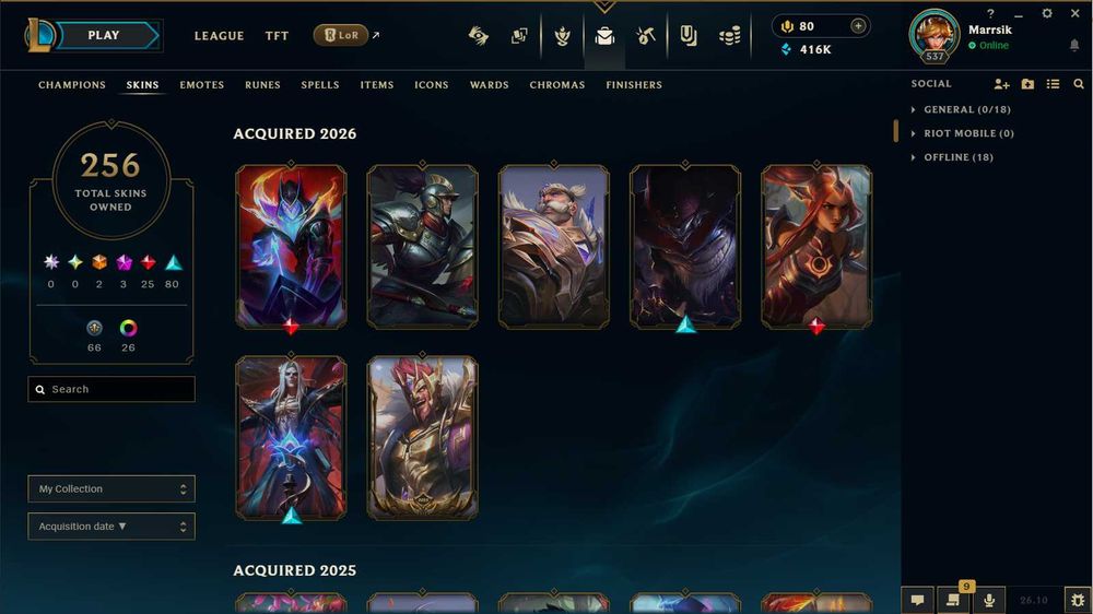 Аккаунт League of Legends (EUWEST)