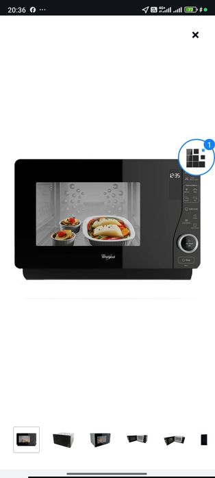 Мікрохвильова піч WHIRLPOOL MWF 421 SL