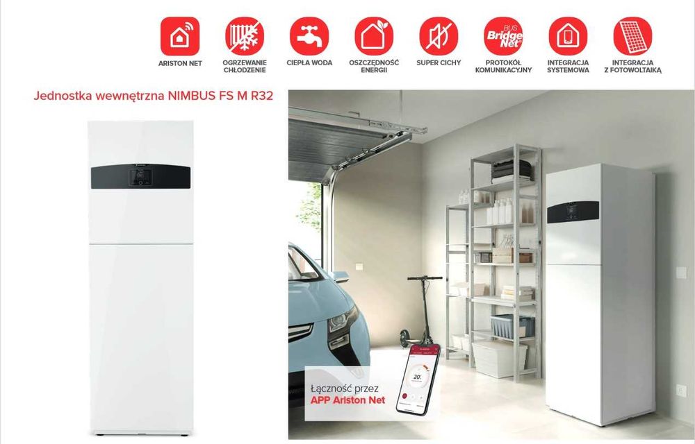 Pompa Ciepła ARISTON Nimbus Compact 50 M NET R32 - od ręki