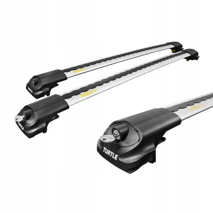 Bagażnik na relingi alu skrzydlo zamki Turtle