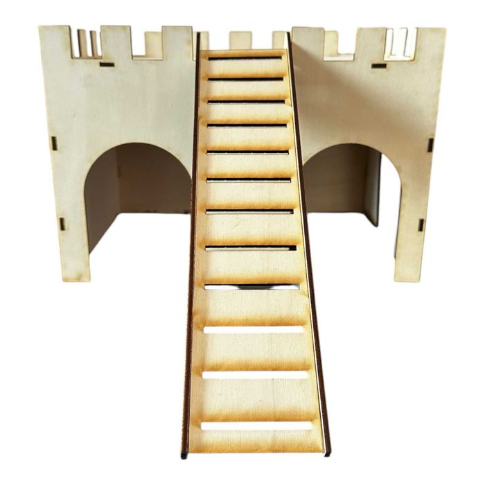 Duży drewniany domek świnki morskiej królika gryzoni klatka legowisko