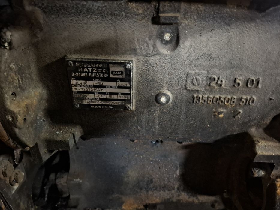 Silnik hatz 2l41 c 2 cyl   hatz 2l40  części koło pasowe