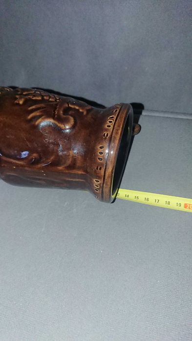 Stary ceramiczny kufel do piwa orzeł syrenka warszawska PRL
