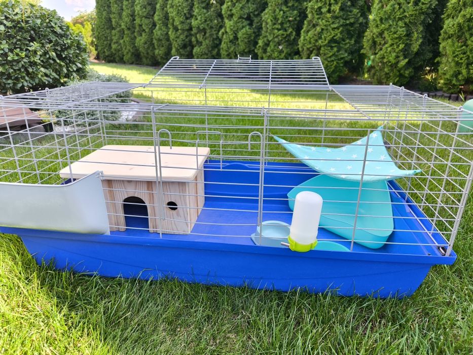 Klatka dla świnki morskiej 100x55cm z wyposażeniem