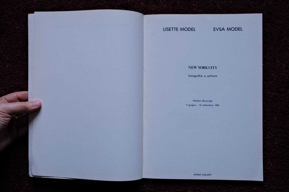 'New York City', Lisette Model & Evsa Model (1984)