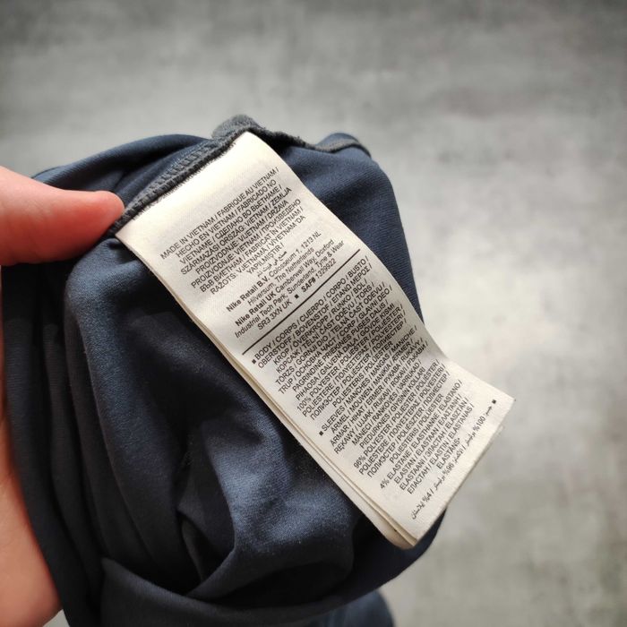 MĘSKA Elegancka PREMIUM Granatowa Koszulka Sport Dri-Fit Nike Running