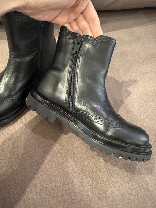 Продам ботинки кожа zara