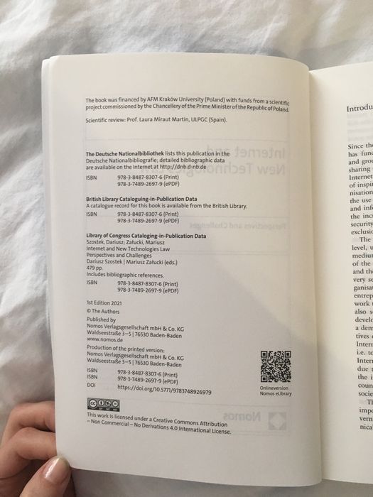 Internet and New Technologies Law