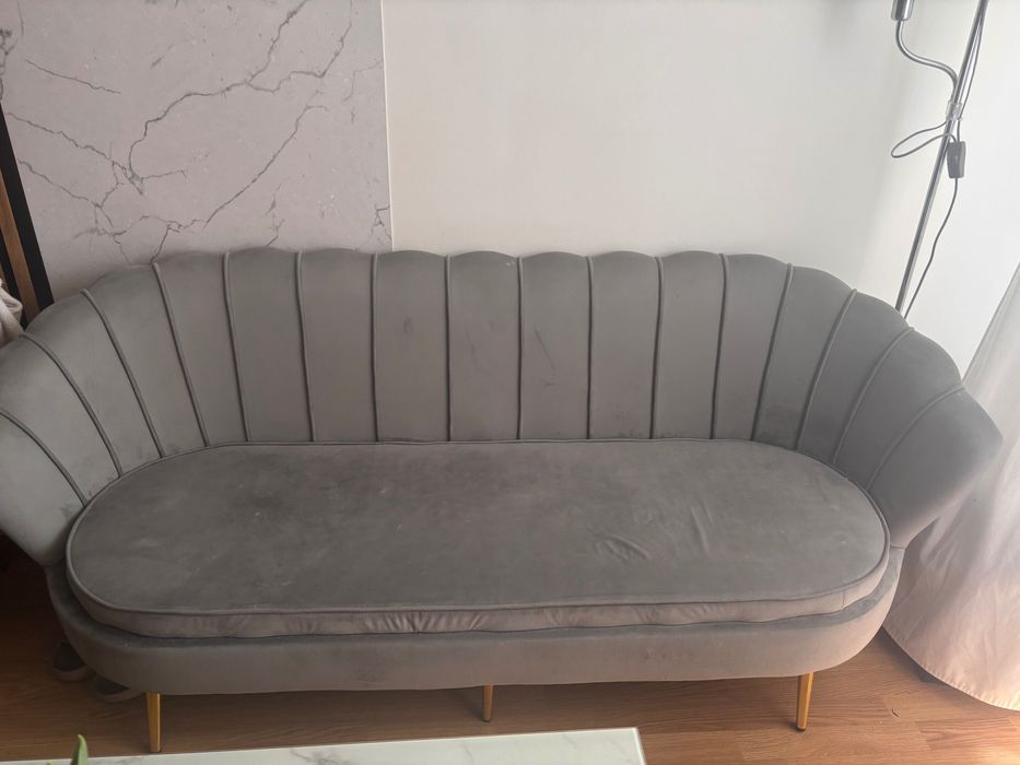 Sofa muszelka muszla glamour