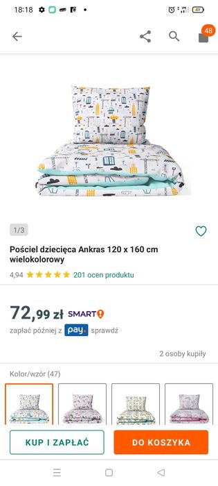 Pościel do łóżeczka 100 x 135 cm