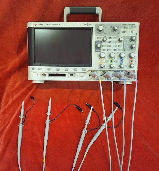 Osciloscópio de 4 canais Keysight DSOX2014A de 100MHz e 2GSa/s - Como novo