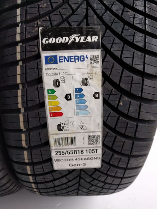 255/55R18 105T Goodyear Vector 4Seasons GEN-3 NOWE Całoroczne Nowa Sól ...