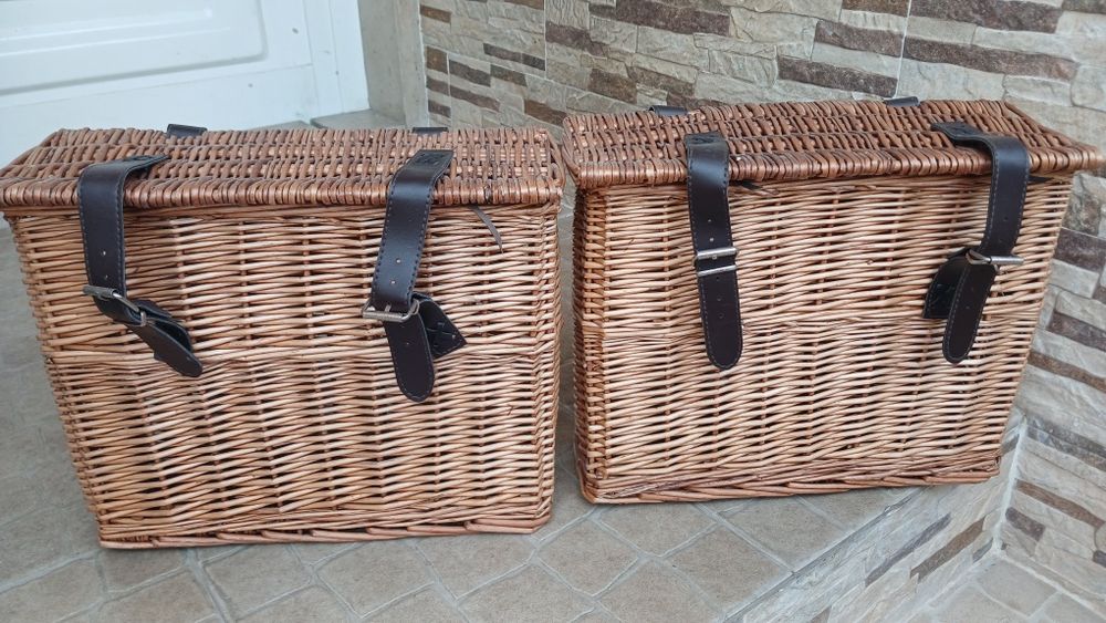 Cestos de vime para bicicleta ou motorizada