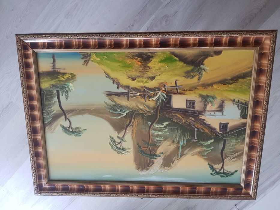 Obraz stary z okresu PRL