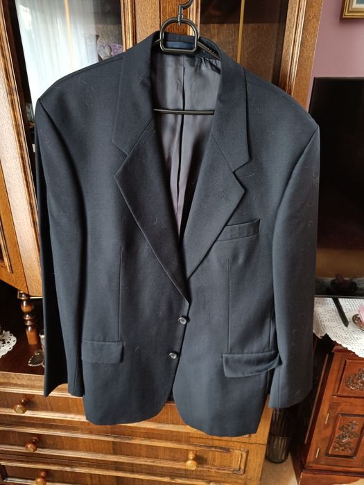 Marynarka męska, w kolorze granatowym, rozmiar 48