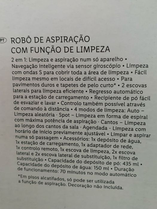 Robot Lava e aspira / Aspirador