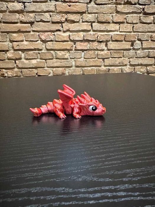 Uroczy smok 3D | Figurka fantasy | Rękodzieło