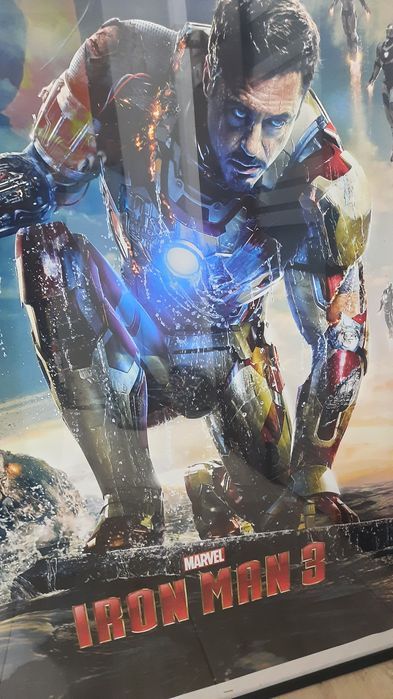 Duży oryginalny plakat marvel iron man w ramie