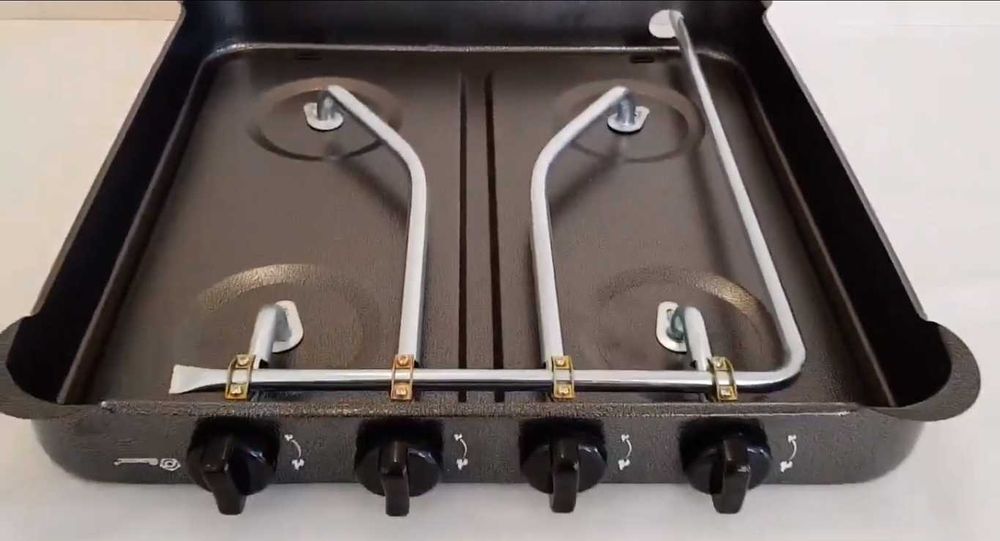 Газова плита таганок настільна domotec  ms-6604  під  пропан і  бутан