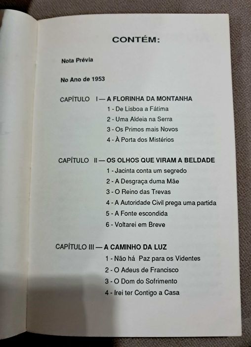 Livro Jacinta 《Flor do Martirio》de M. Gonçalves da Costa