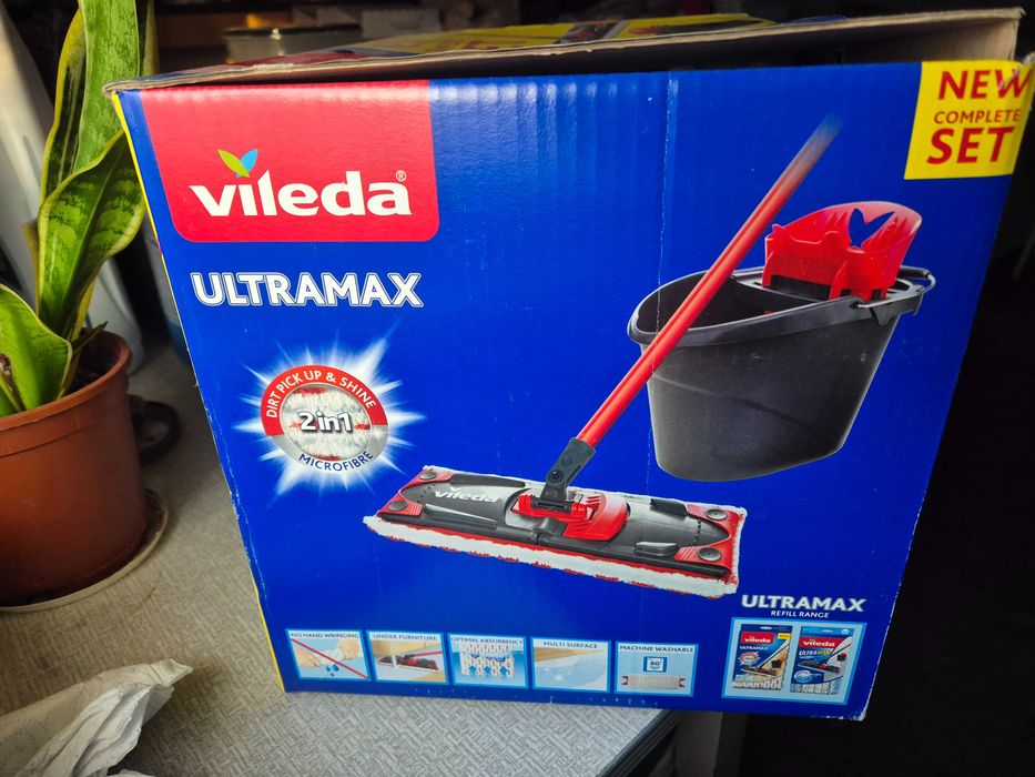 Vileda Ultramax zestaw mop z wiadrem nowy