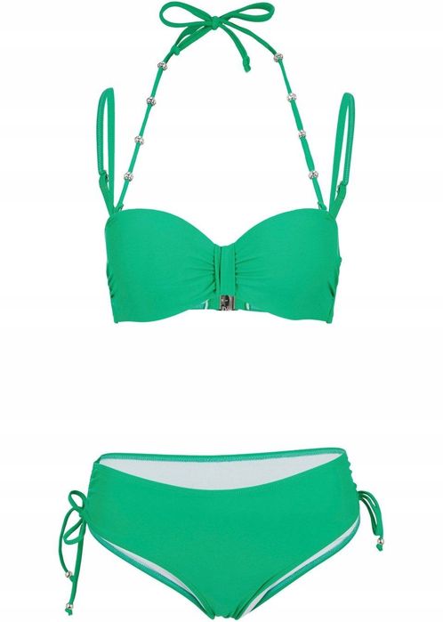 B.P.C zielone bikini na fiszbinach 40(80E).