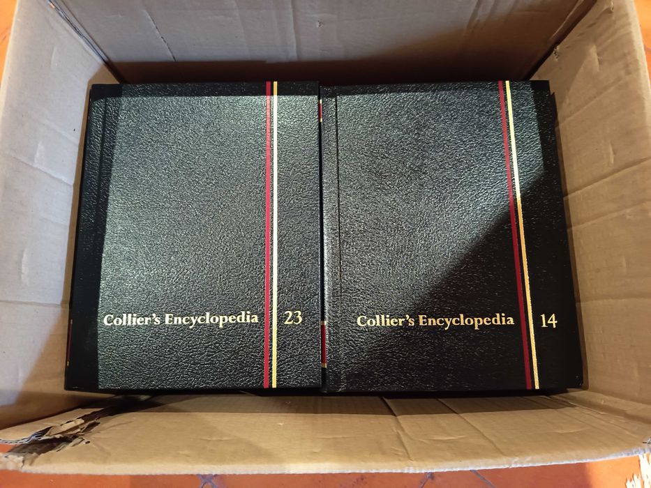Coleção Completa Collier's Encyclopedia+Dicionários+Anuários-Impecável