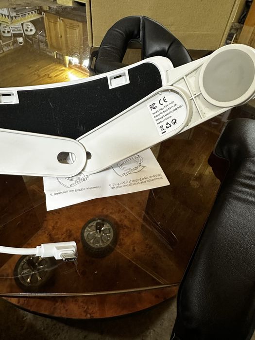 Наголів'я з акумулятором 6000 мА сумісне з Meta Quest 3