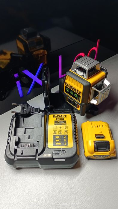 Laser DeWalt DW089LG 360 krzyżowy poziomica laserowa zielony bateria