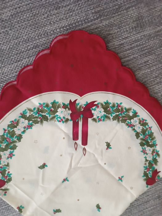 Toalha de mesa de Natal 80x80cm