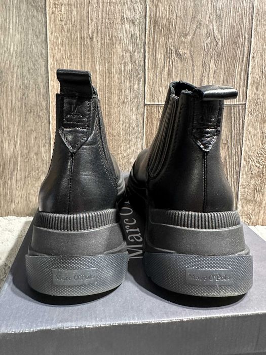 botki męskie skórzane marc o'polo elastic panelled chunky 41