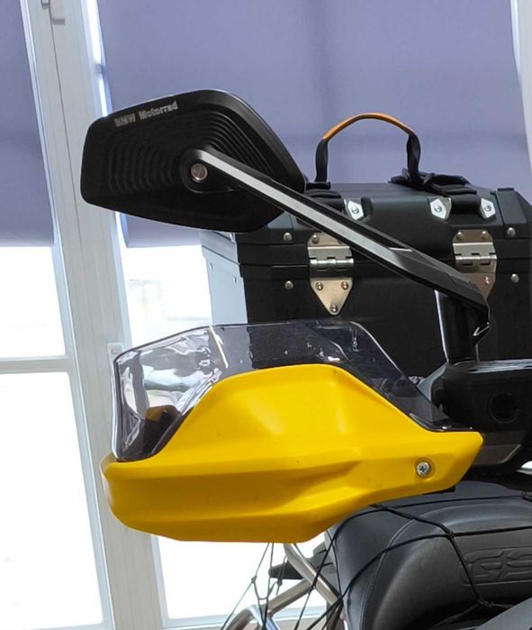 Espelhos retrovisores em alumínio preto p/ modelos BMW GS