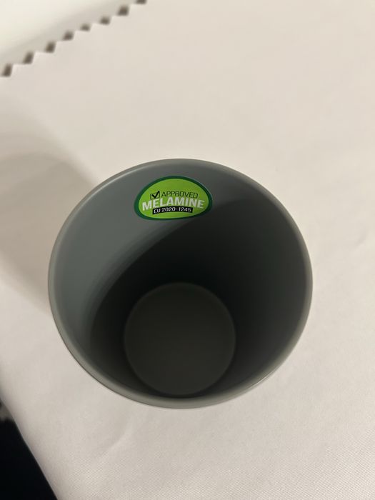 Kubki melaminowe 6 sztuk szare 250ml nr.8616