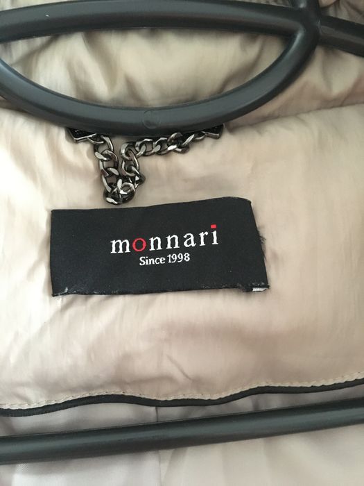 OKAZJA .Monnari XL 42 kurtka zimowa damska futerko kołnierz .