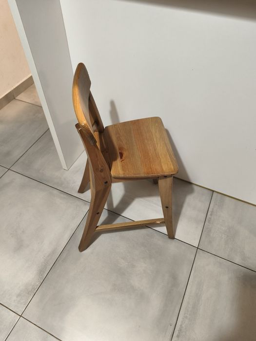 Krzesełko dziecięce Ikea INGLOF bejca patynowa