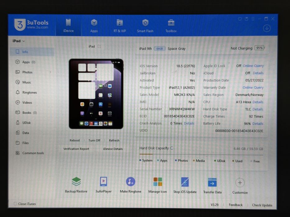 iPad 9. gen. (A2602) - 64GB - faktura VAT 23%