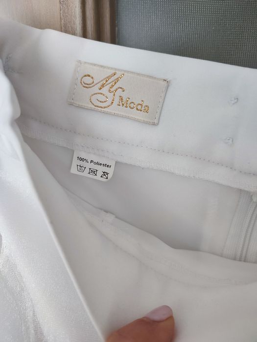 Suknia ślubna spódnica + gorset rozm S 36