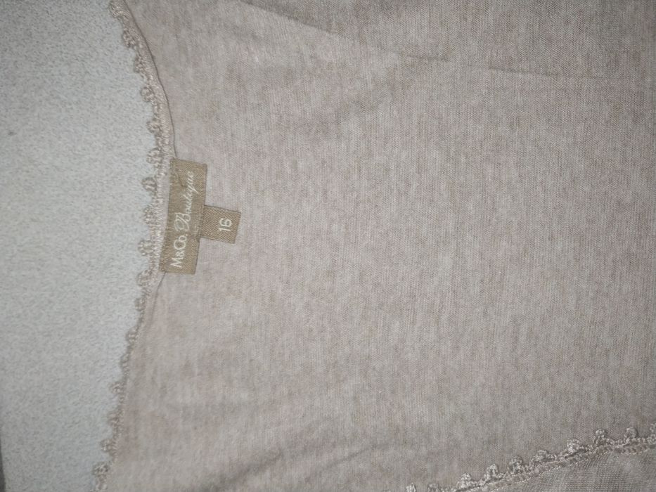 Narzuta wiązana beżowa wiskoza