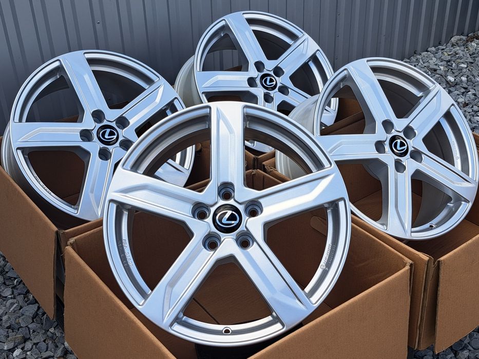 Alufelgi 18 Nowe 5x114,3 ET35 LEXUS IS GS RC LS ES UX BROCK Srebrne