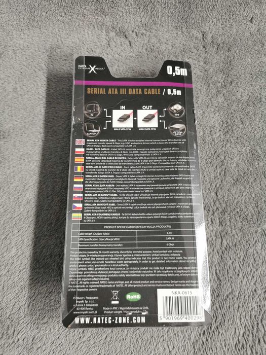 Kabel Serial ATA Typ SATA III 0,5M